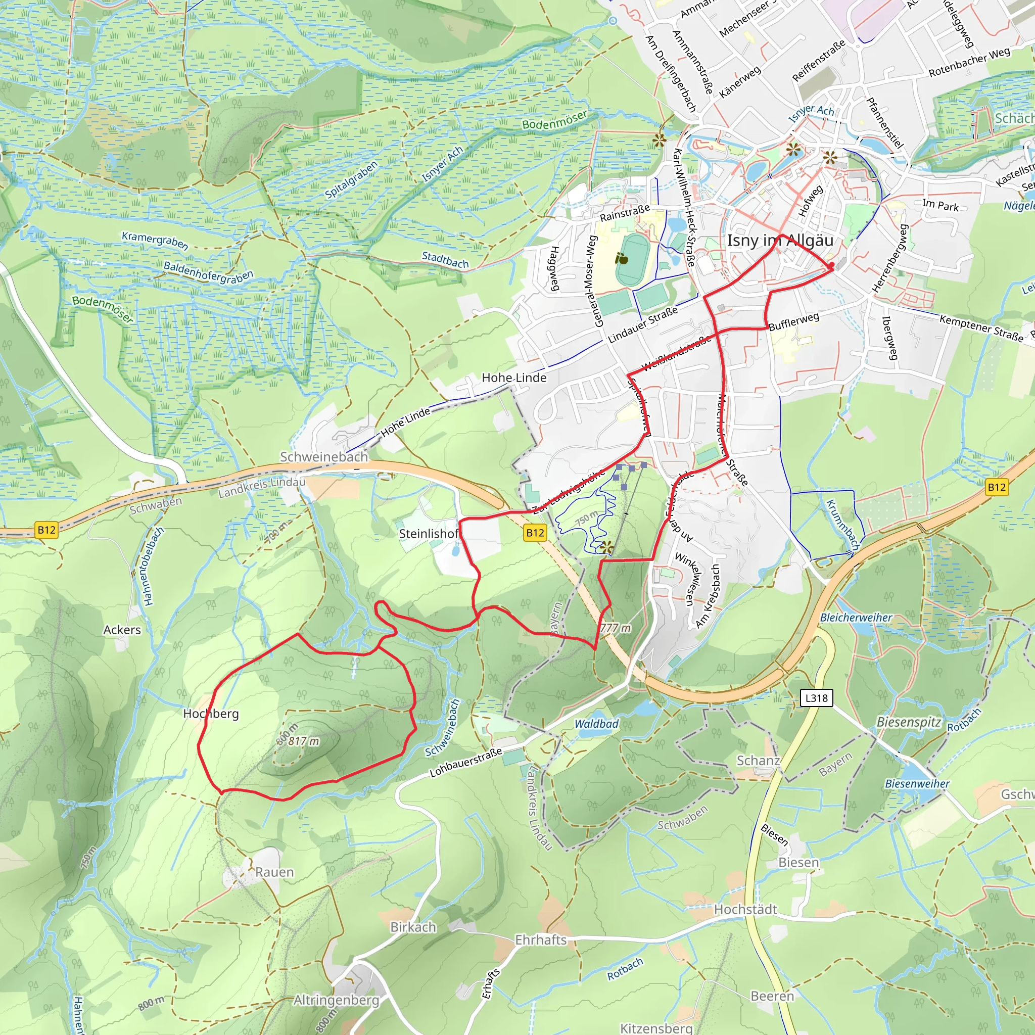 Hochberg Loop mobile static map