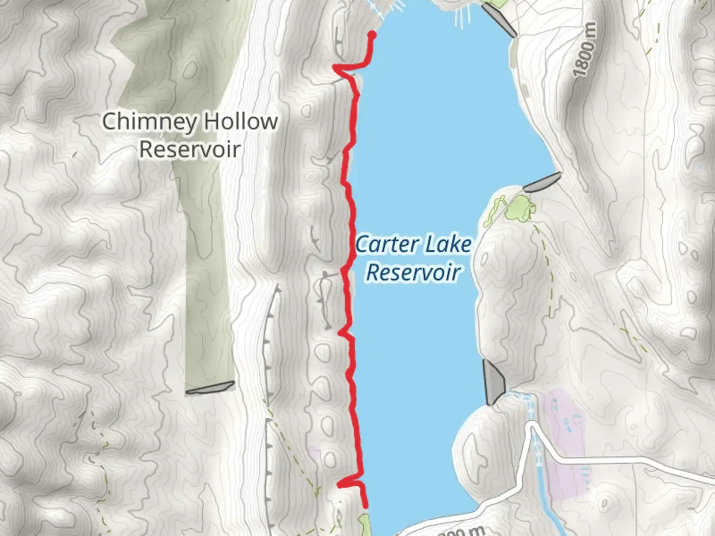 An image depicting the trail Sundance Trail and its surrounding area.