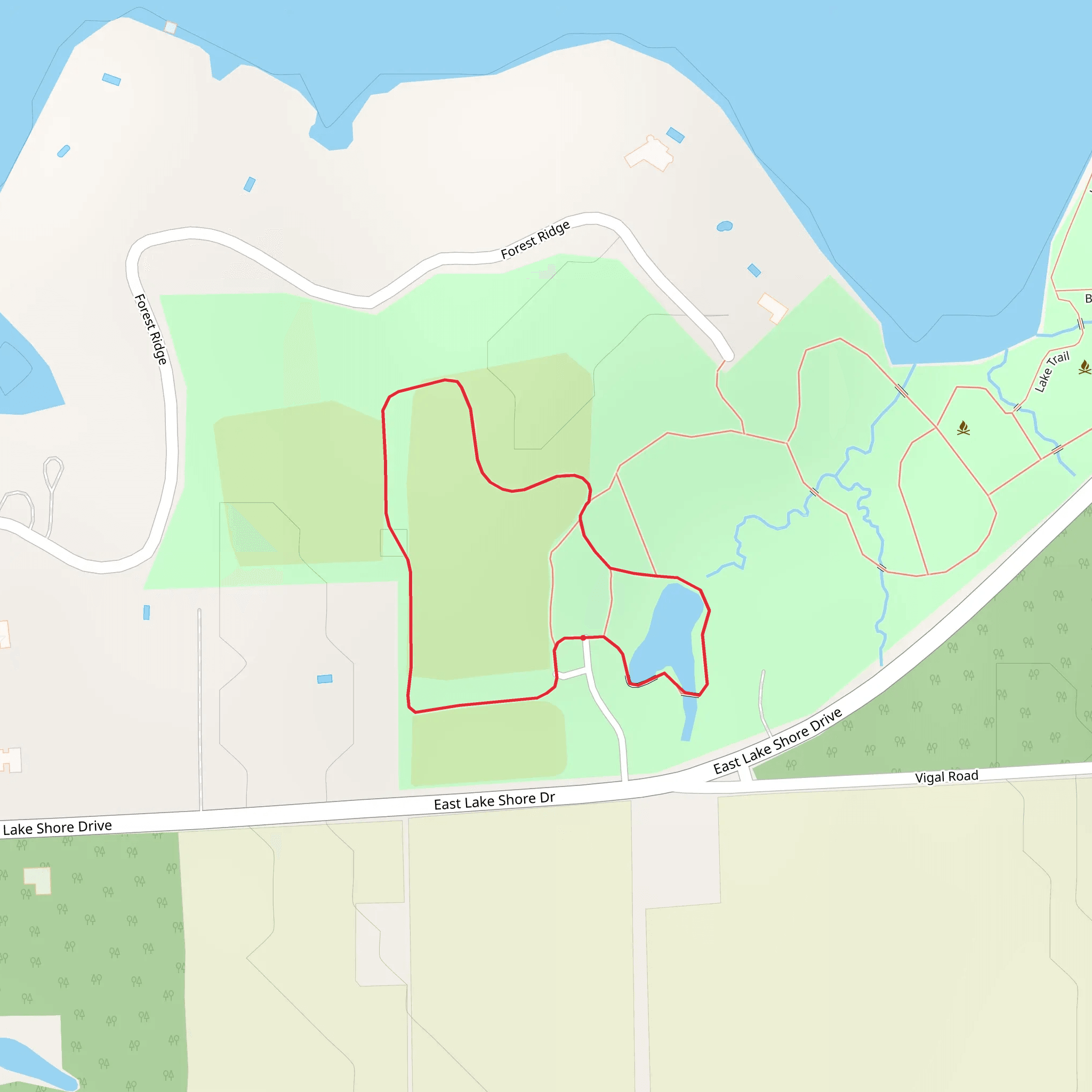 East Lake Shore Drive Loop mobile static map