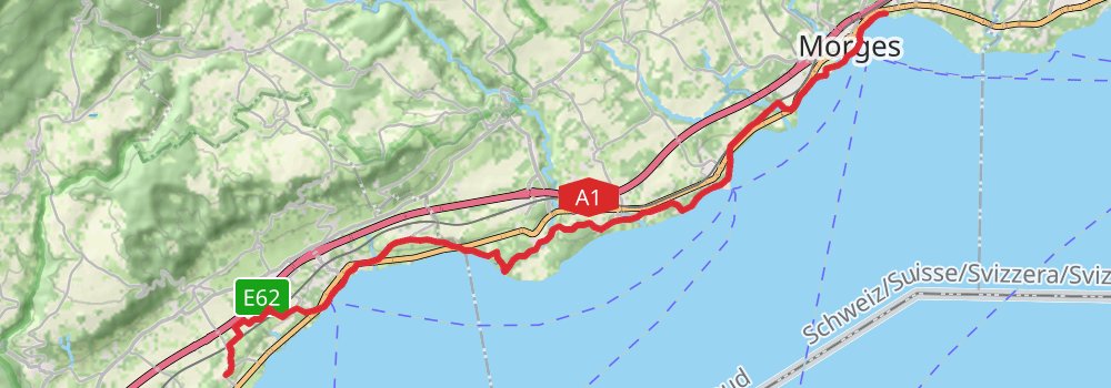 Camino Basel-Geneva via Bern stage 13 Map