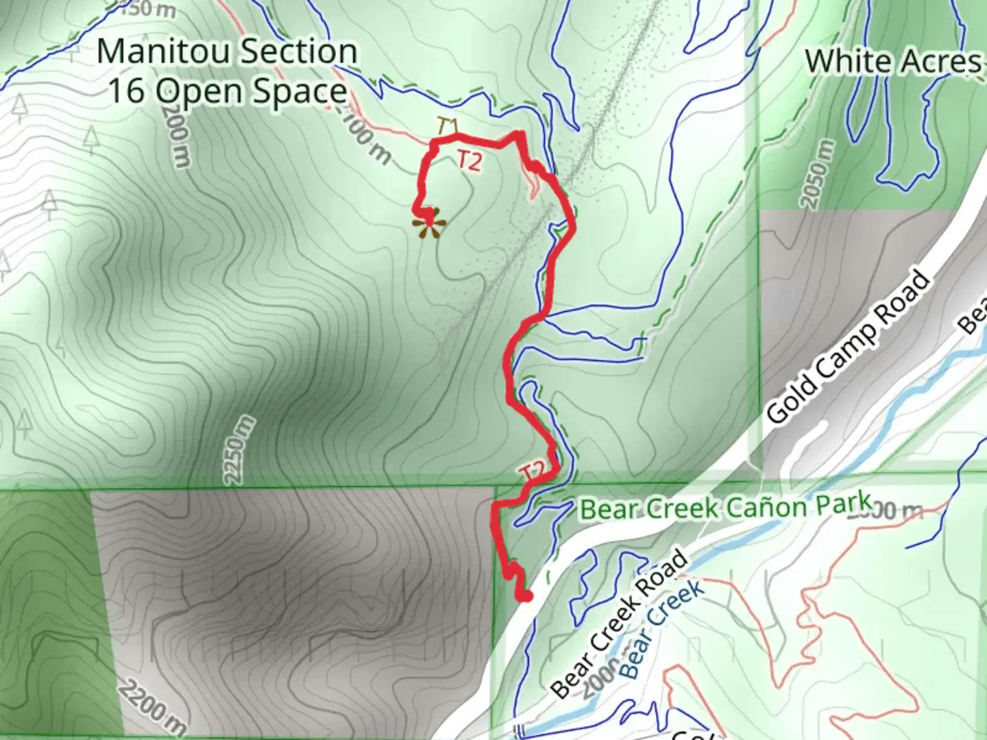 An image depicting the trail Forrest Allen Overlook and Section 16 Trail and its surrounding area.