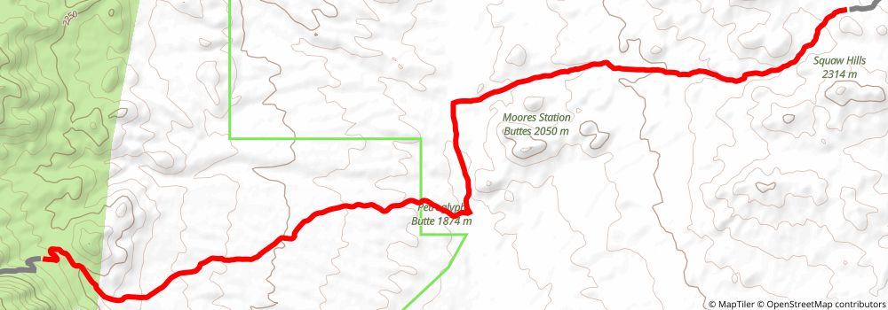 American Discovery Trail South Route stage 344 Map