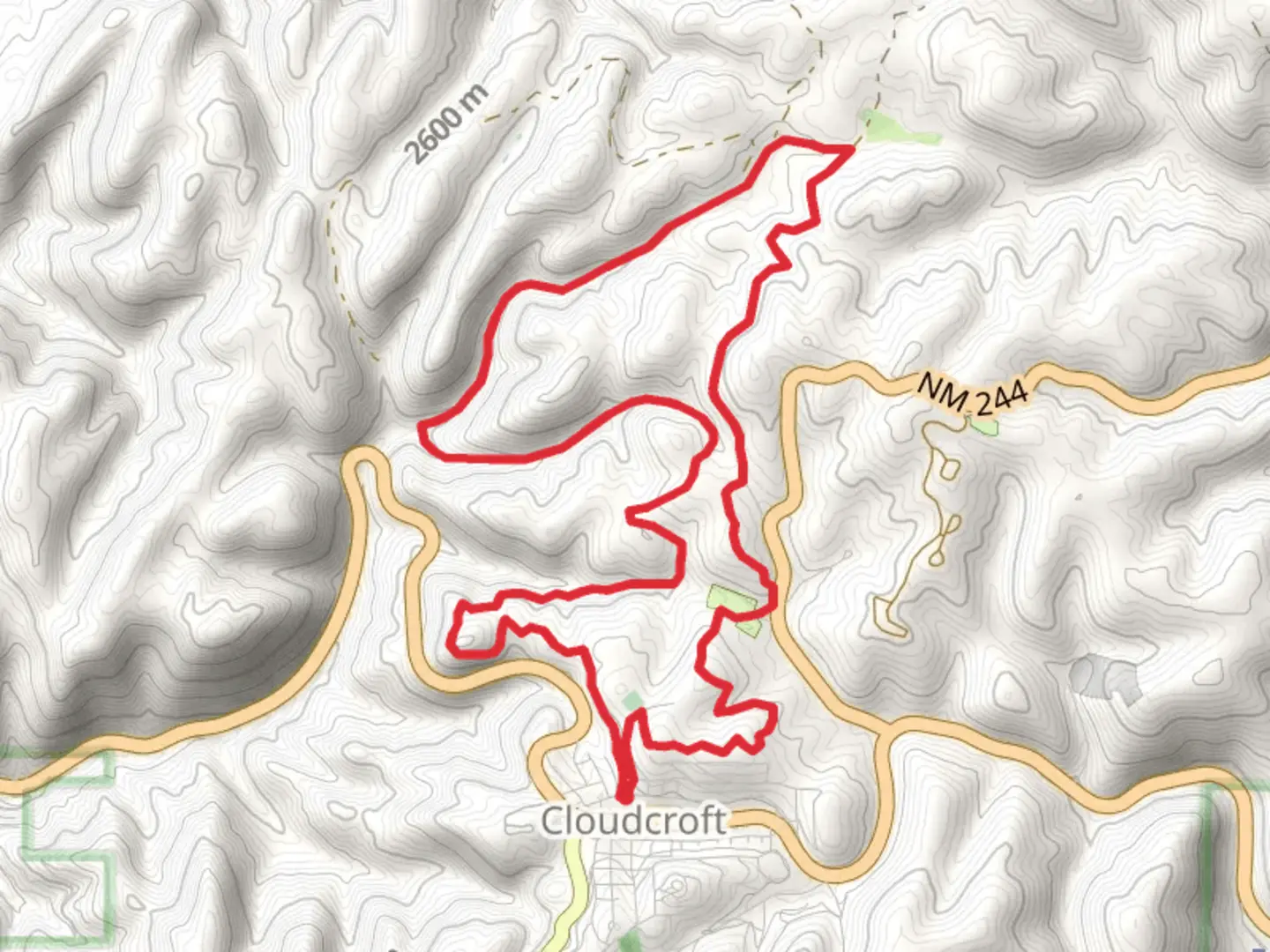 An image depicting the trail Osha, Pines North Loop Trail and its surrounding area.