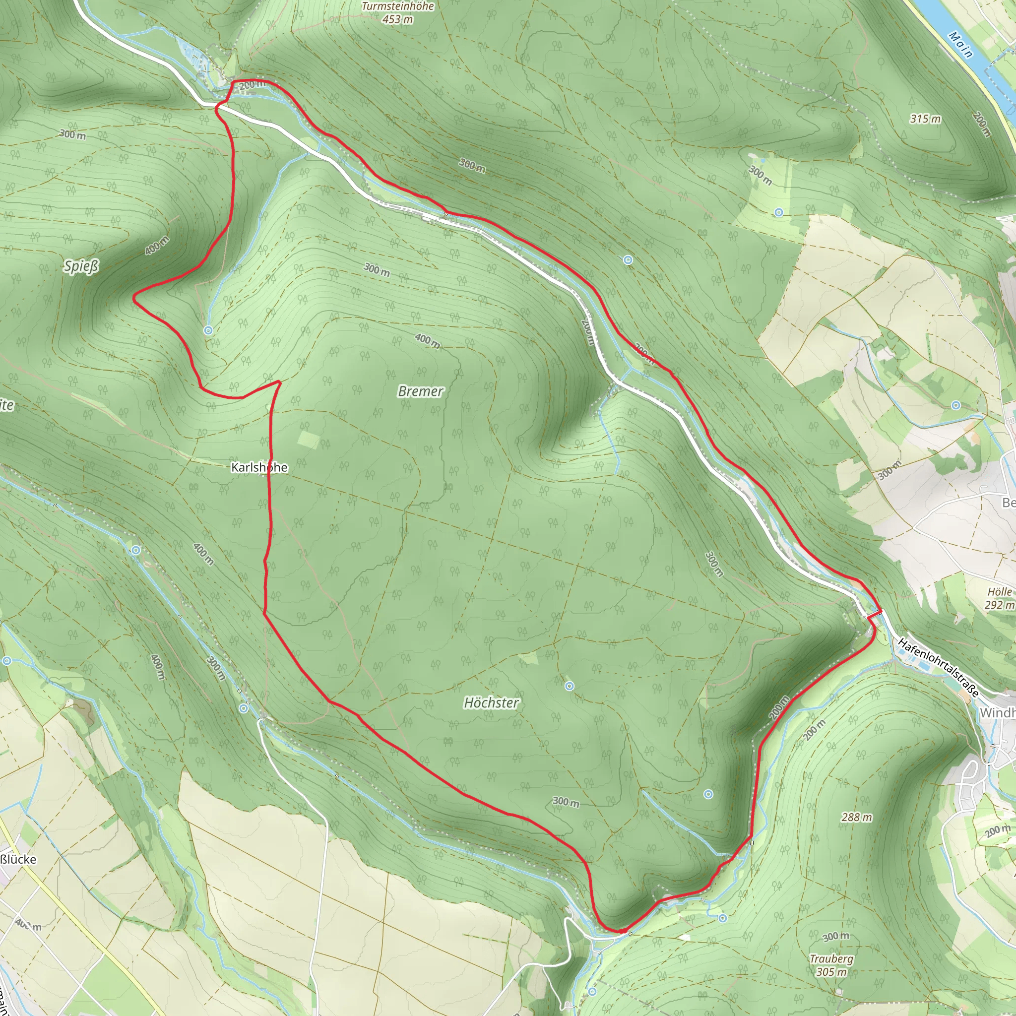 Hochster and Bremer Loop mobile static map