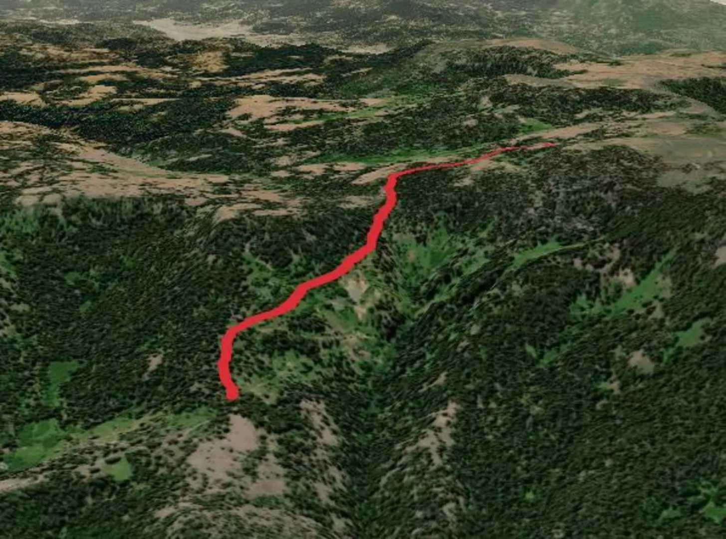 An image depicting the trail Mother Lode Mine Trail and its surrounding area.