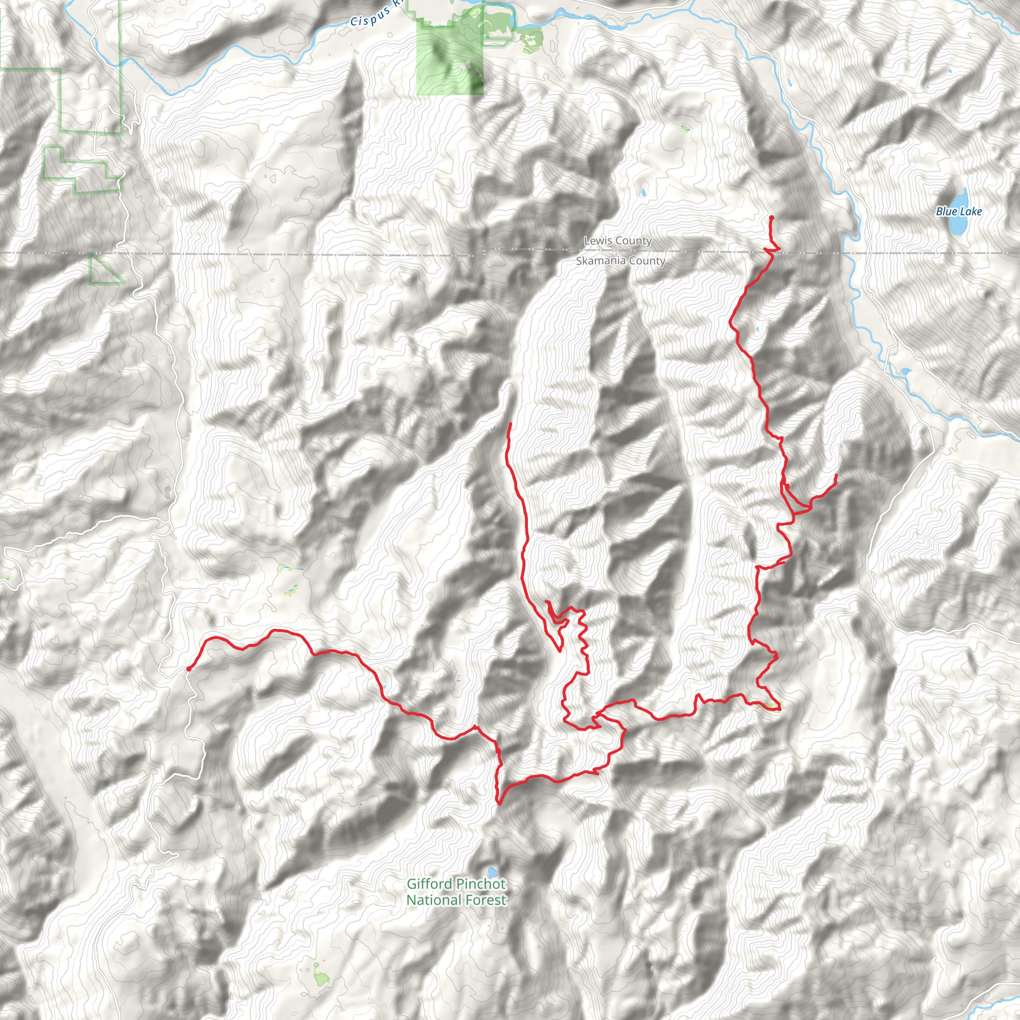 Juniper Ridge - Boundary Trail mobile static map