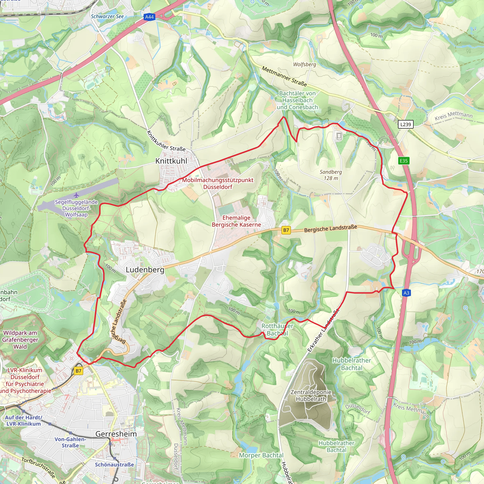 Am Dernkamp Loop mobile static map