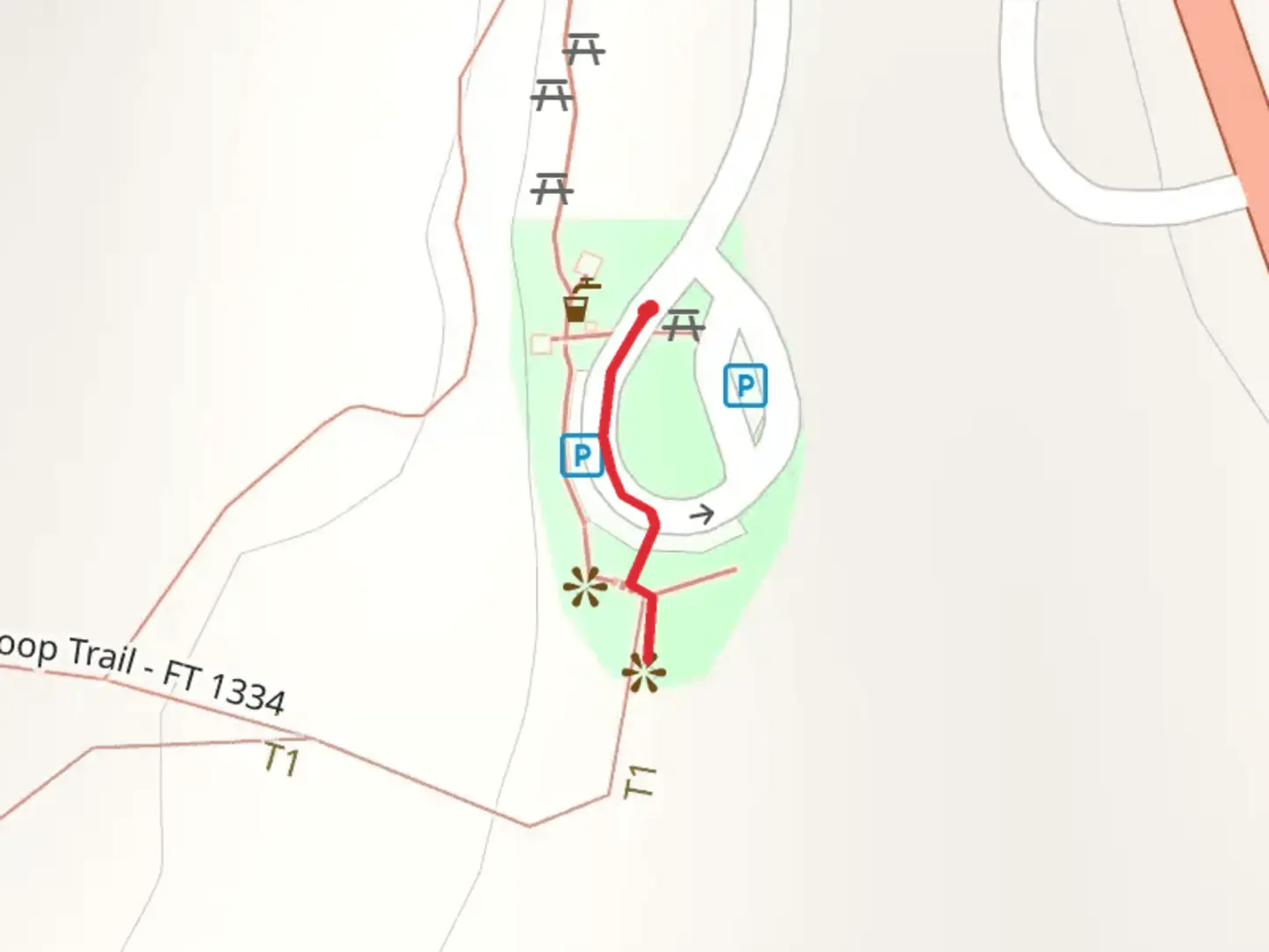 An image depicting the trail Oregon Dunes Overlook and its surrounding area.