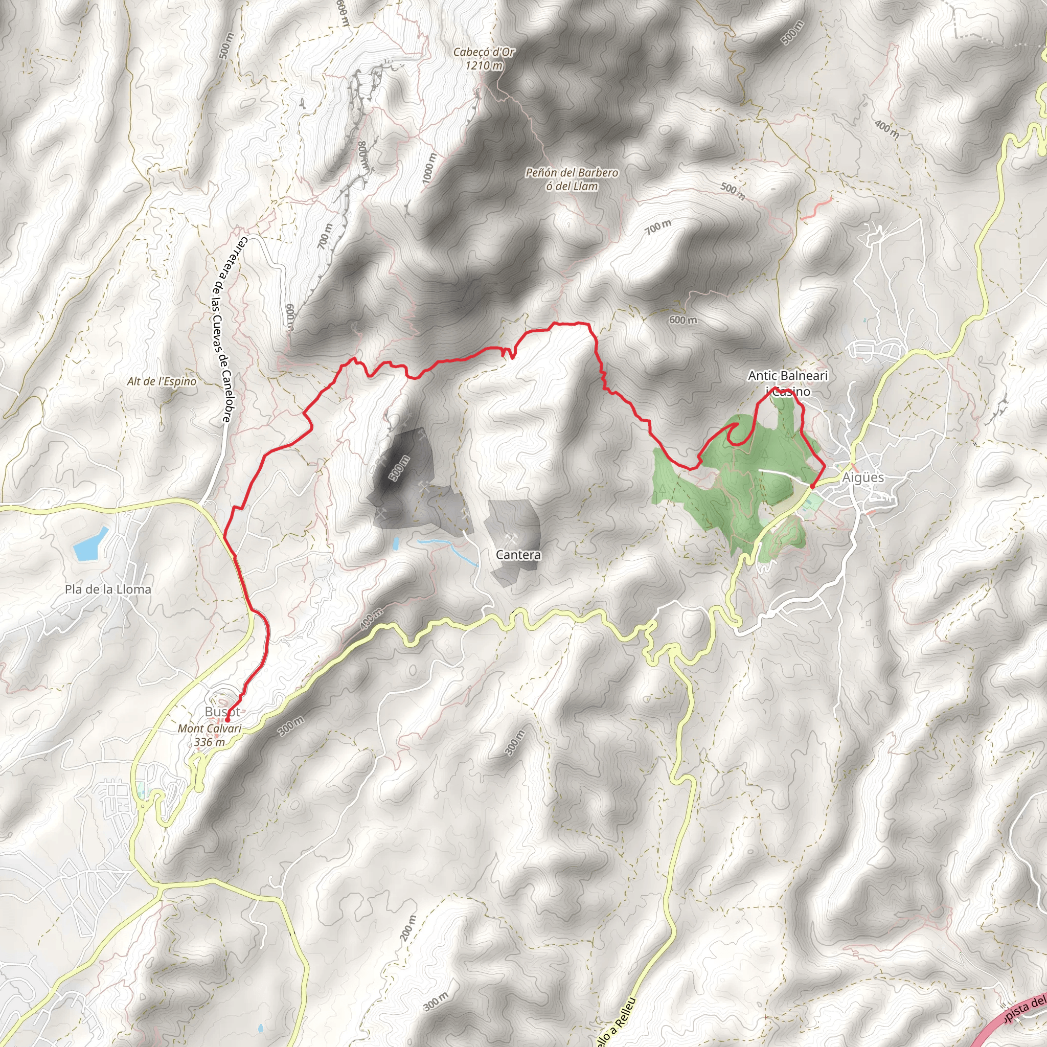 Aigües per Barranc del Barber PR CV 226 mobile static map