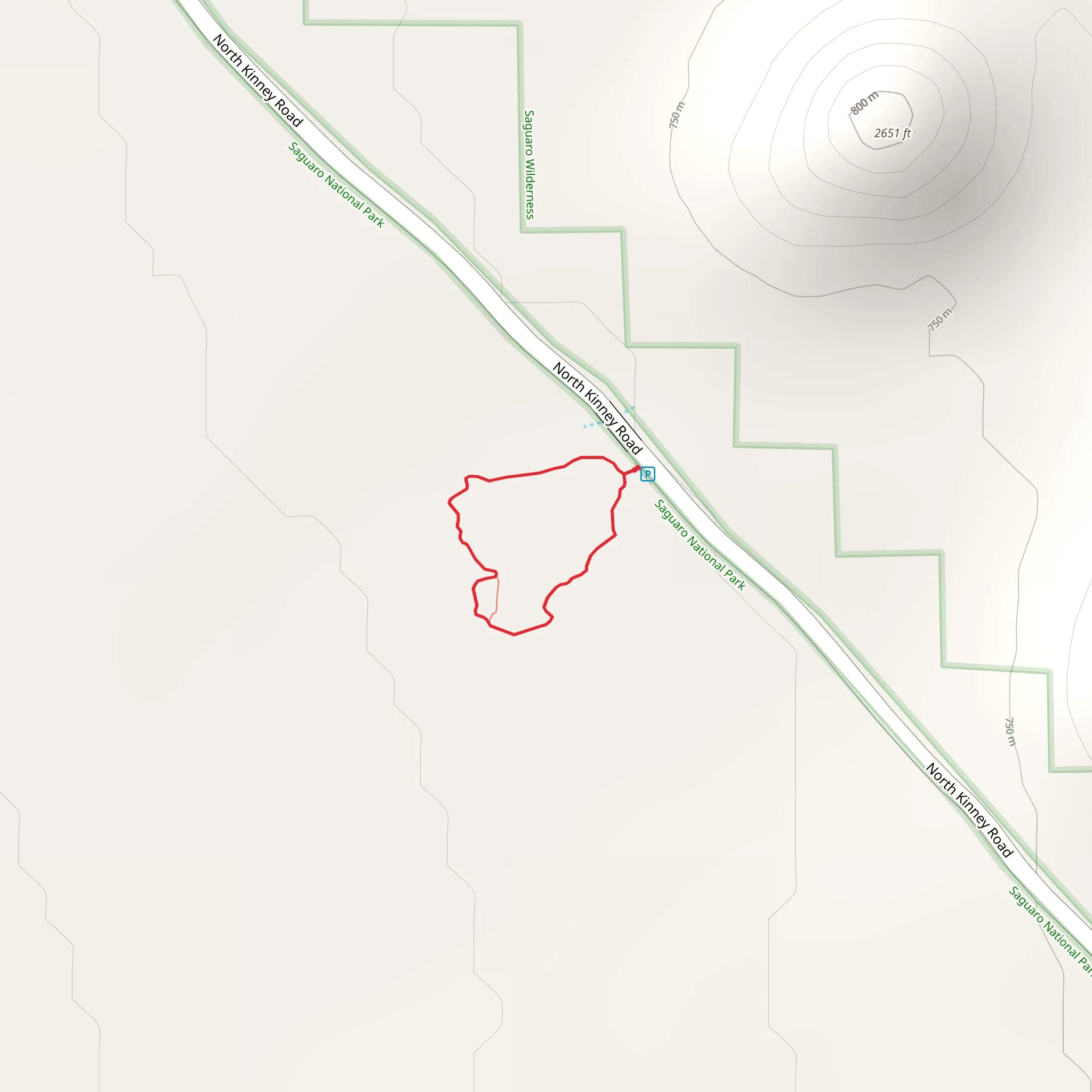 Desert Discovery Nature Loop Trail mobile static map