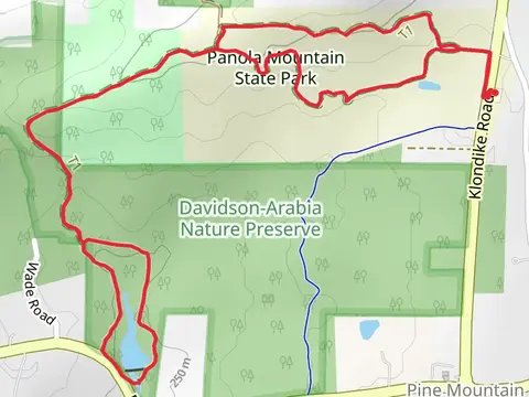 Meadow Trail, Woodland Trail and Purple Mark Trail