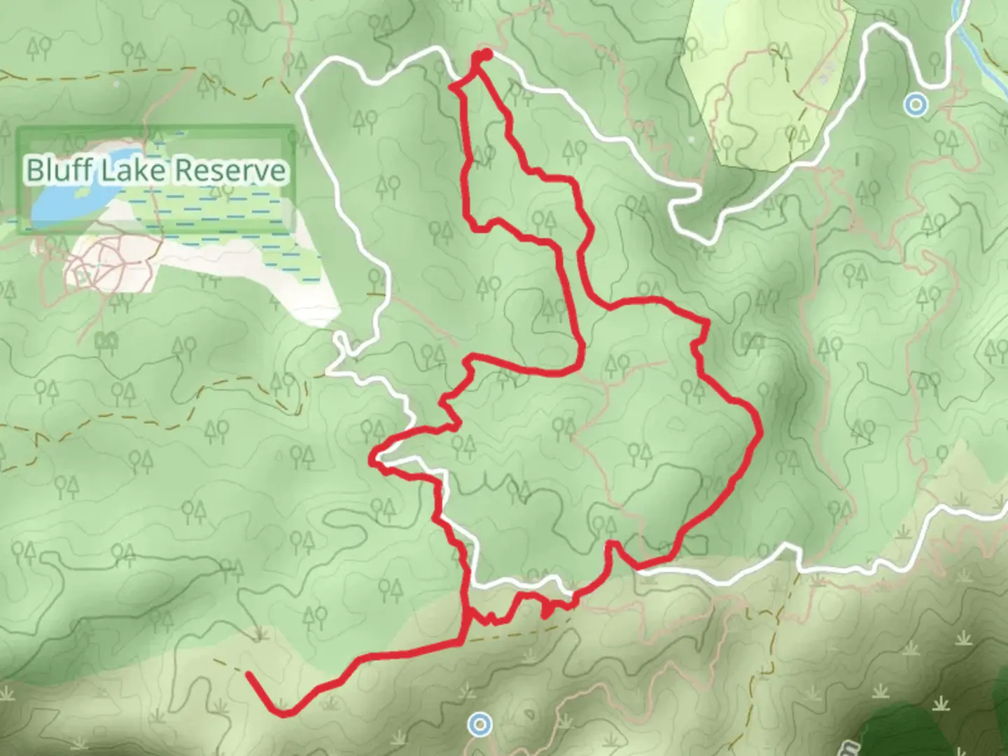 An image depicting the trail Big Bear Secret and Skyline Loop Trail and its surrounding area.