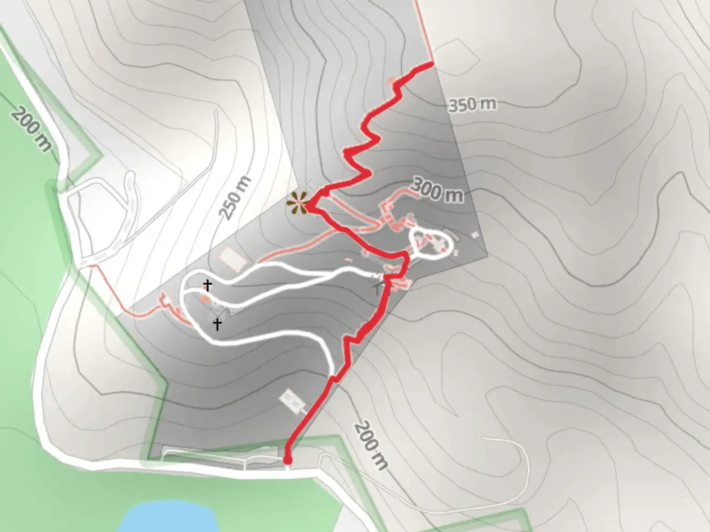 An image depicting the trail Spring Valley Golf Course and its surrounding area.