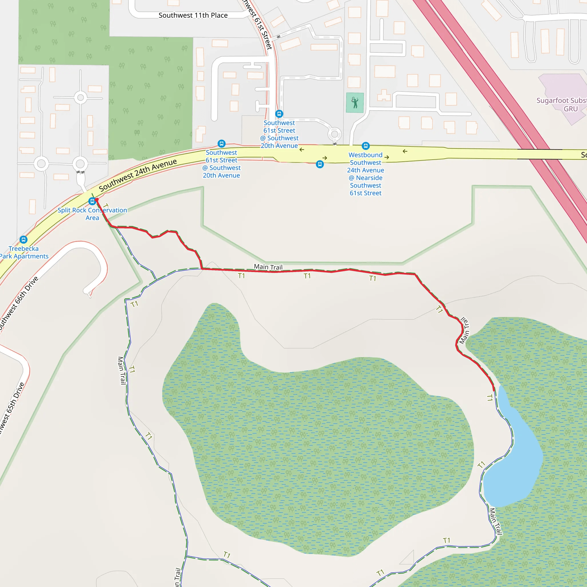 Main Trail mobile static map