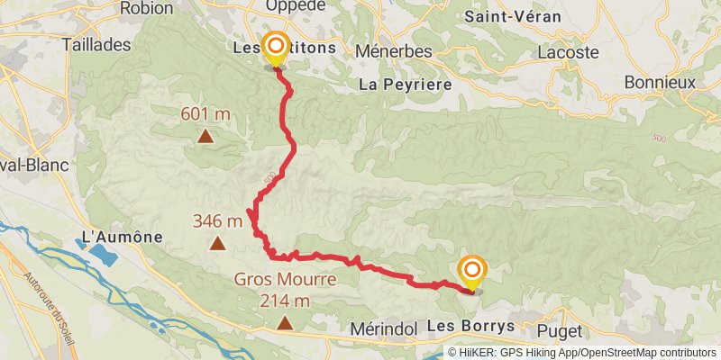 Tour of Luberon stage 7 Map