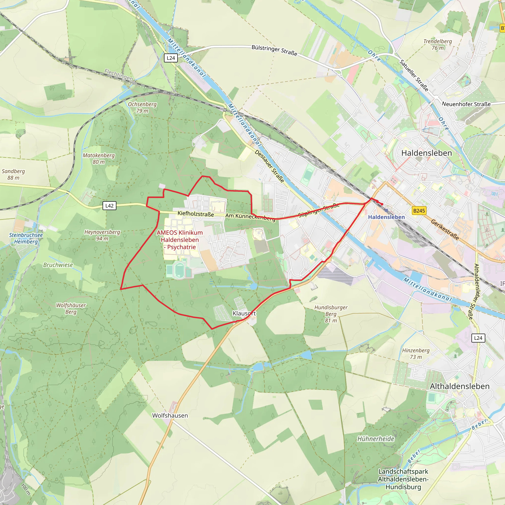 Haldensleben Loop mobile static map