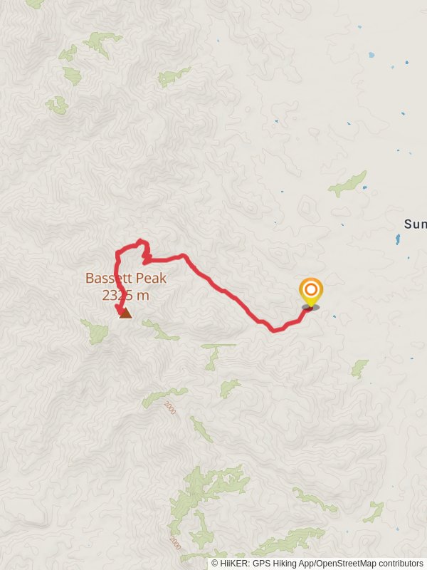 Bassett Peak via East Divide Trail