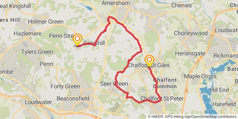 Chiltern Heritage Trail stage 2 Map