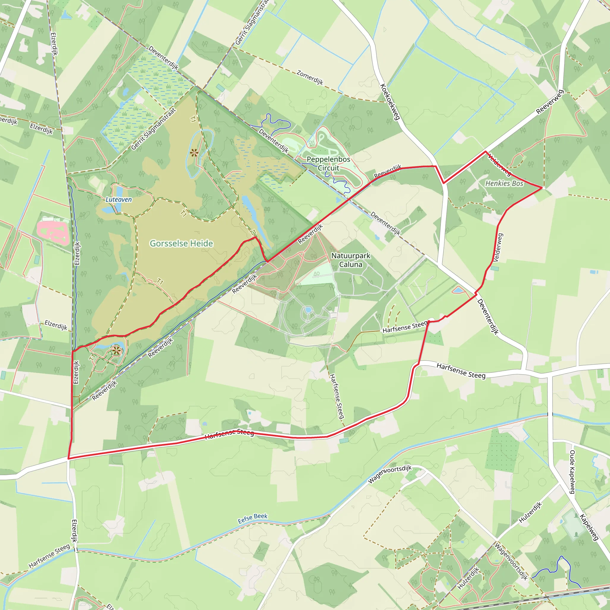 Calluna Route mobile static map