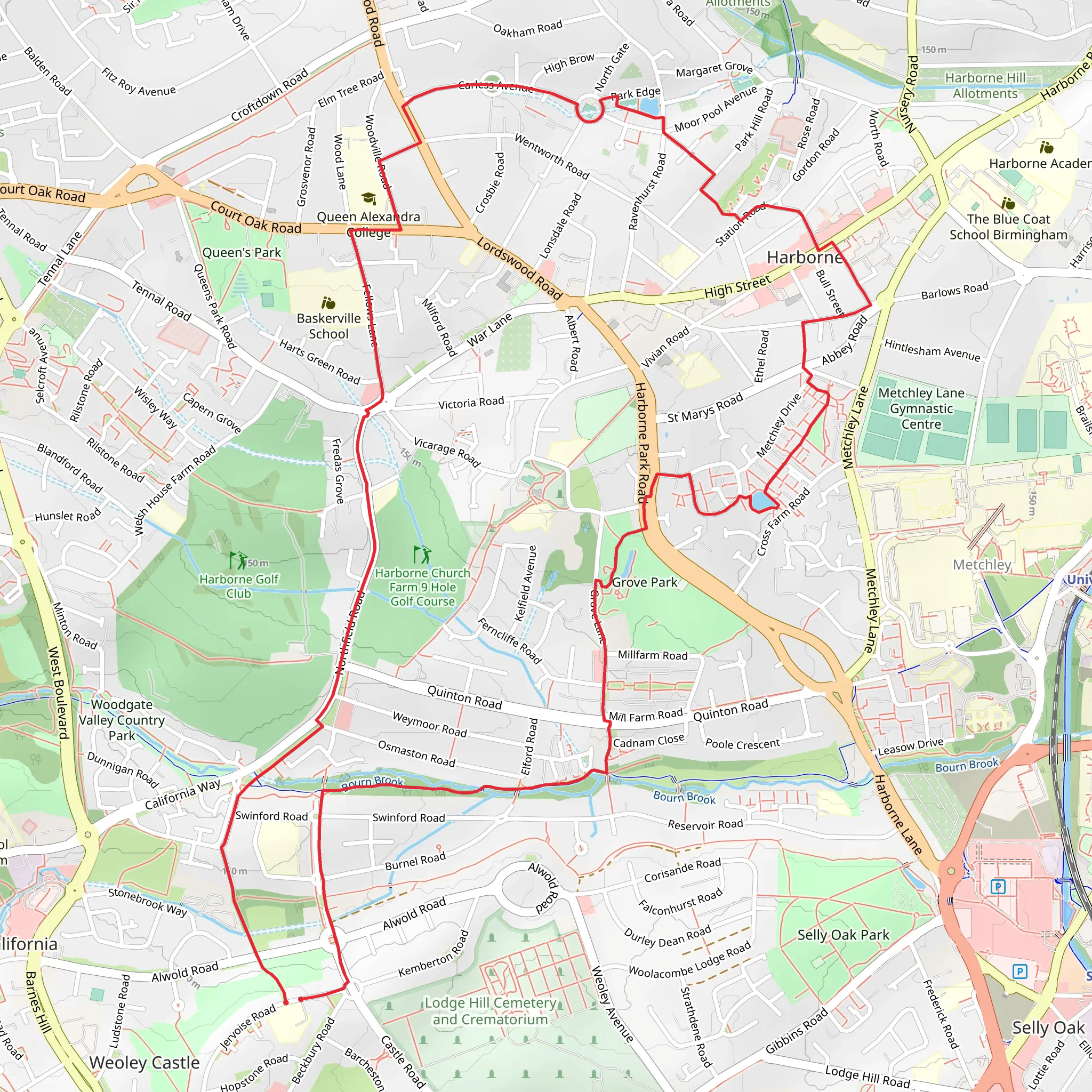 Cheyne Walk and Bentock Way mobile static map