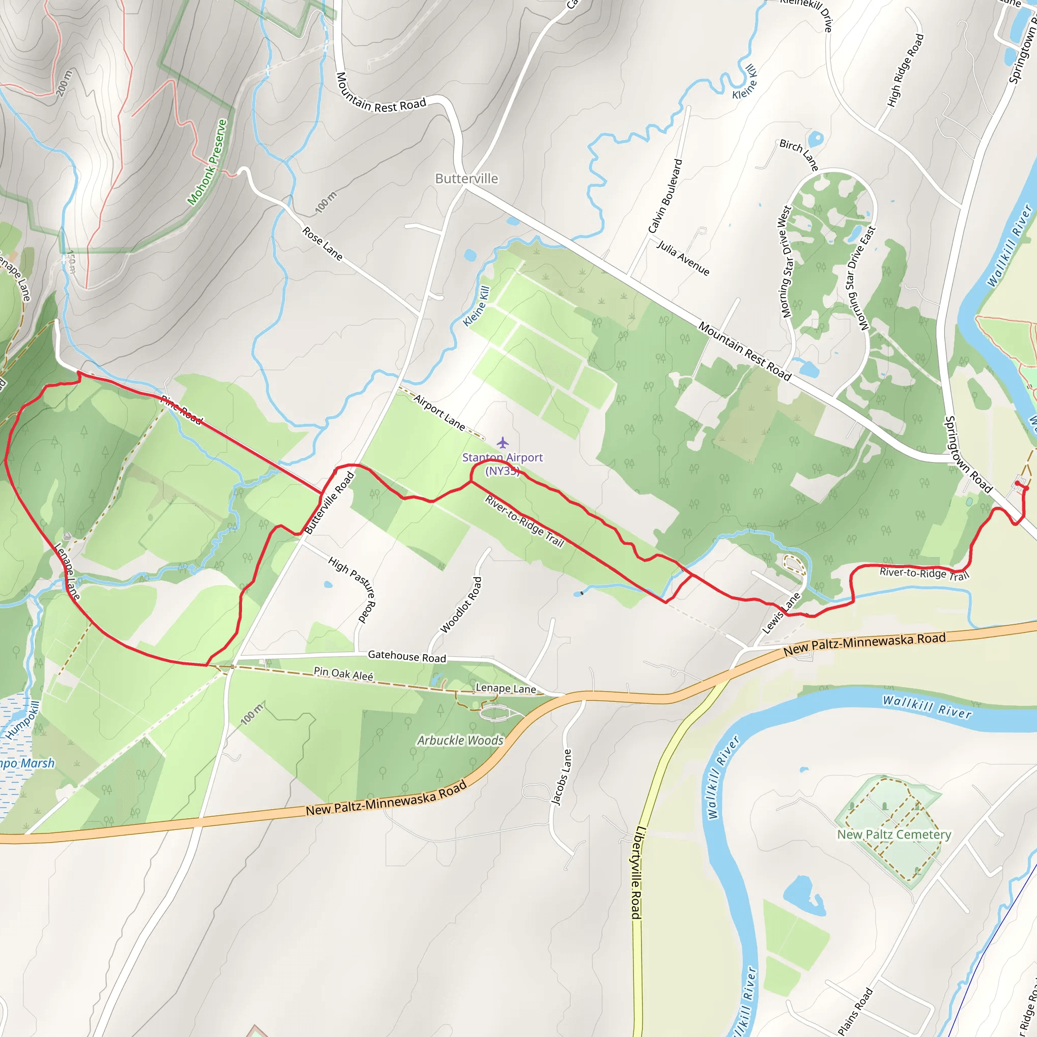 River-to-Ridge Trail Loop mobile static map