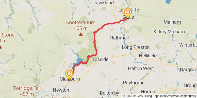Bowland - Dales Traverse stage 3 Map