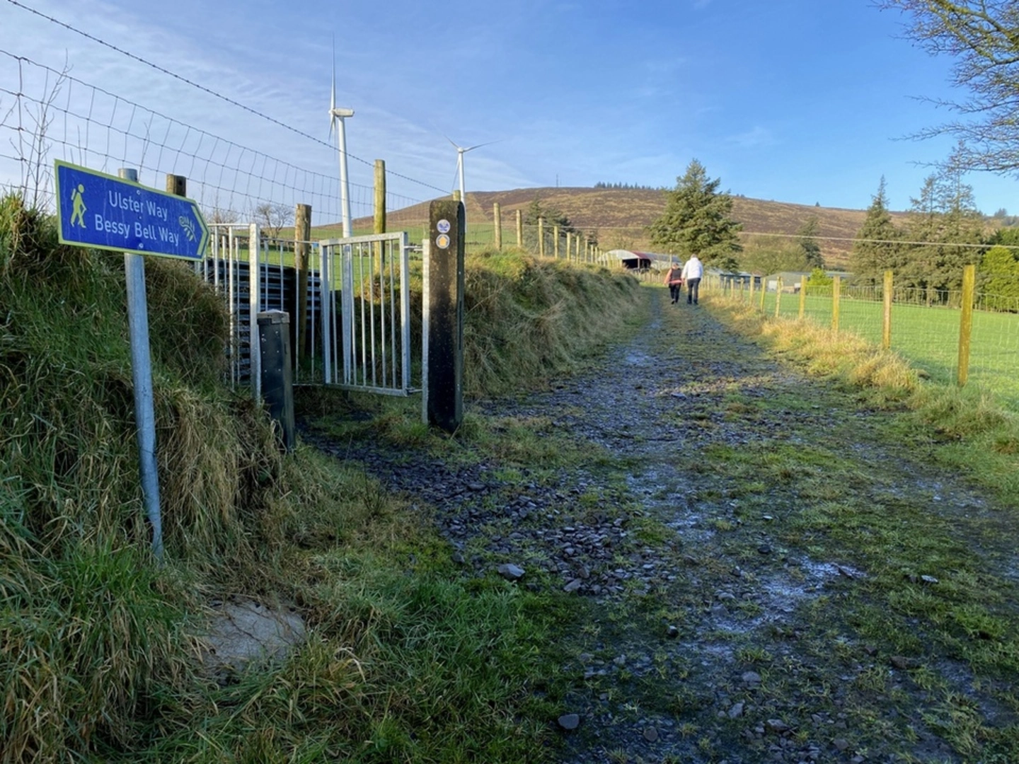 An image depicting the trail Glenarm to Ballynure via Antrim Hills Way and its surrounding area.