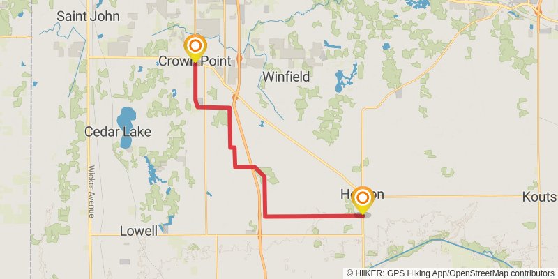 American Discovery Trail North Route stage 109 Map