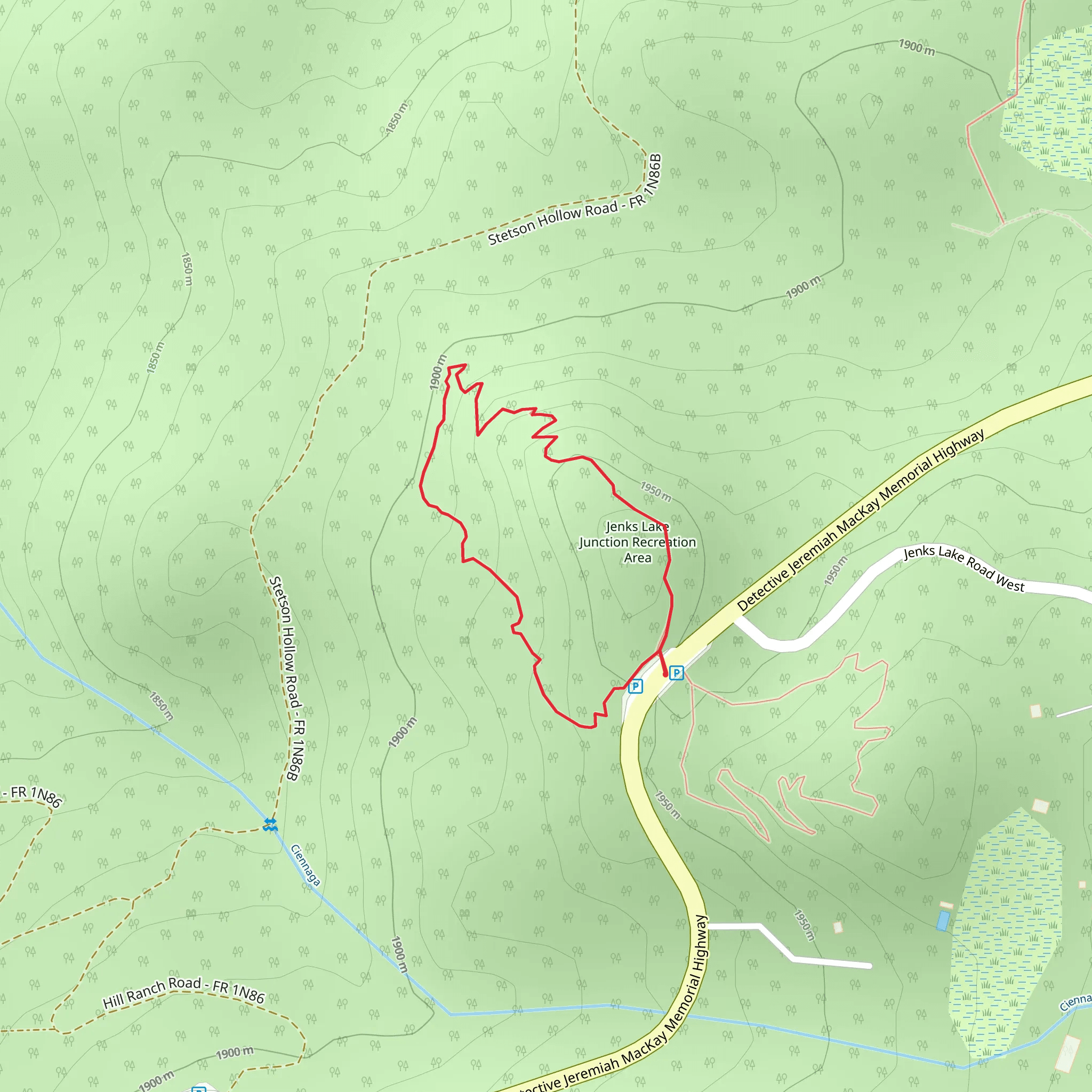 Detective Jeremiah MacKay Memorial Highway Loop mobile static map