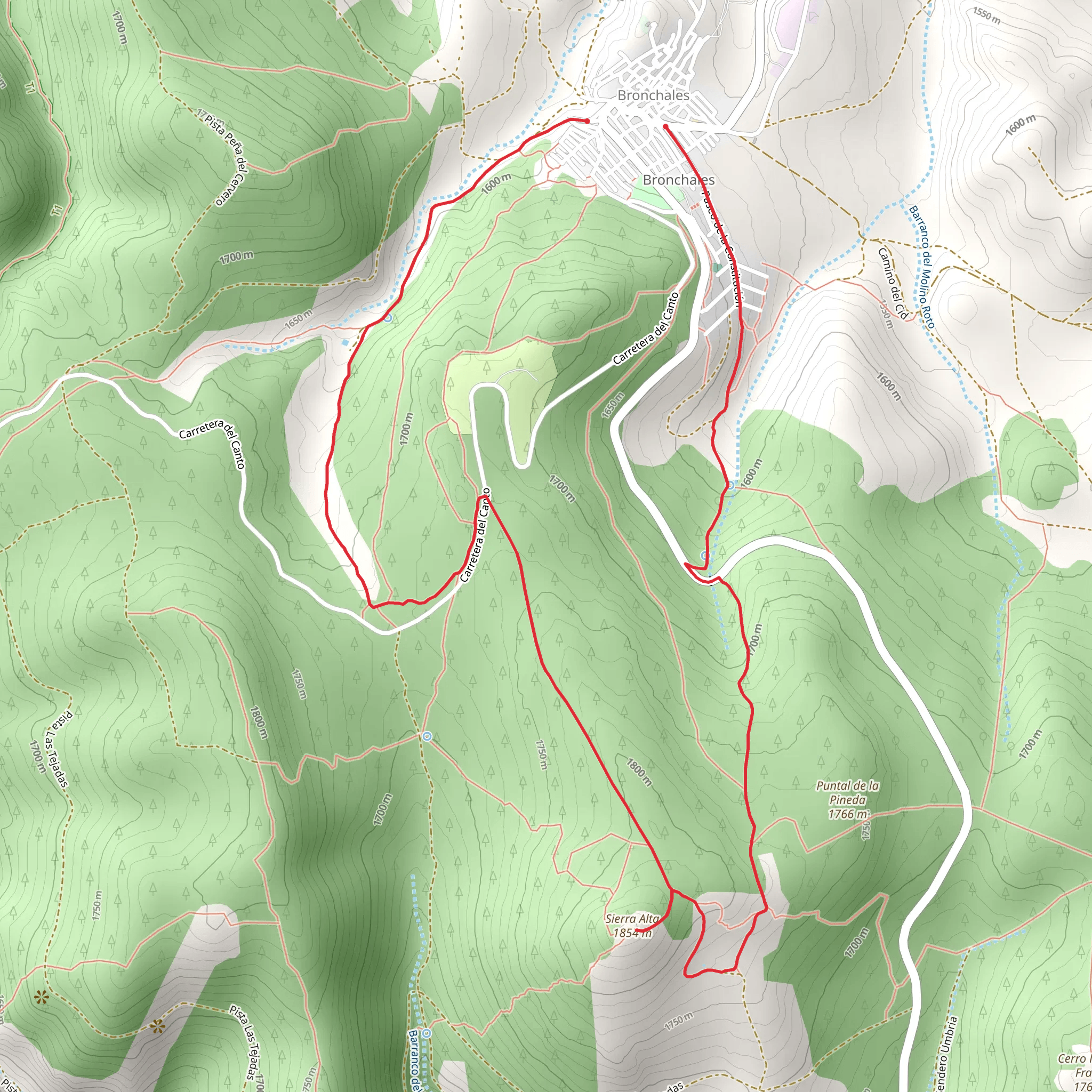 High Sierra PR TE 131 mobile static map