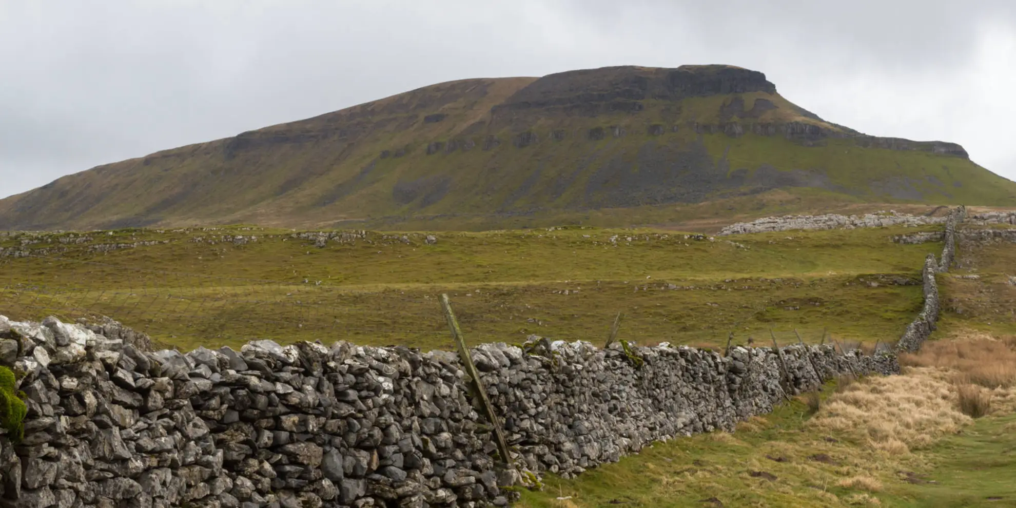 An image depicting the trail Three Peaks Loop of Yorkshire and its surrounding area.