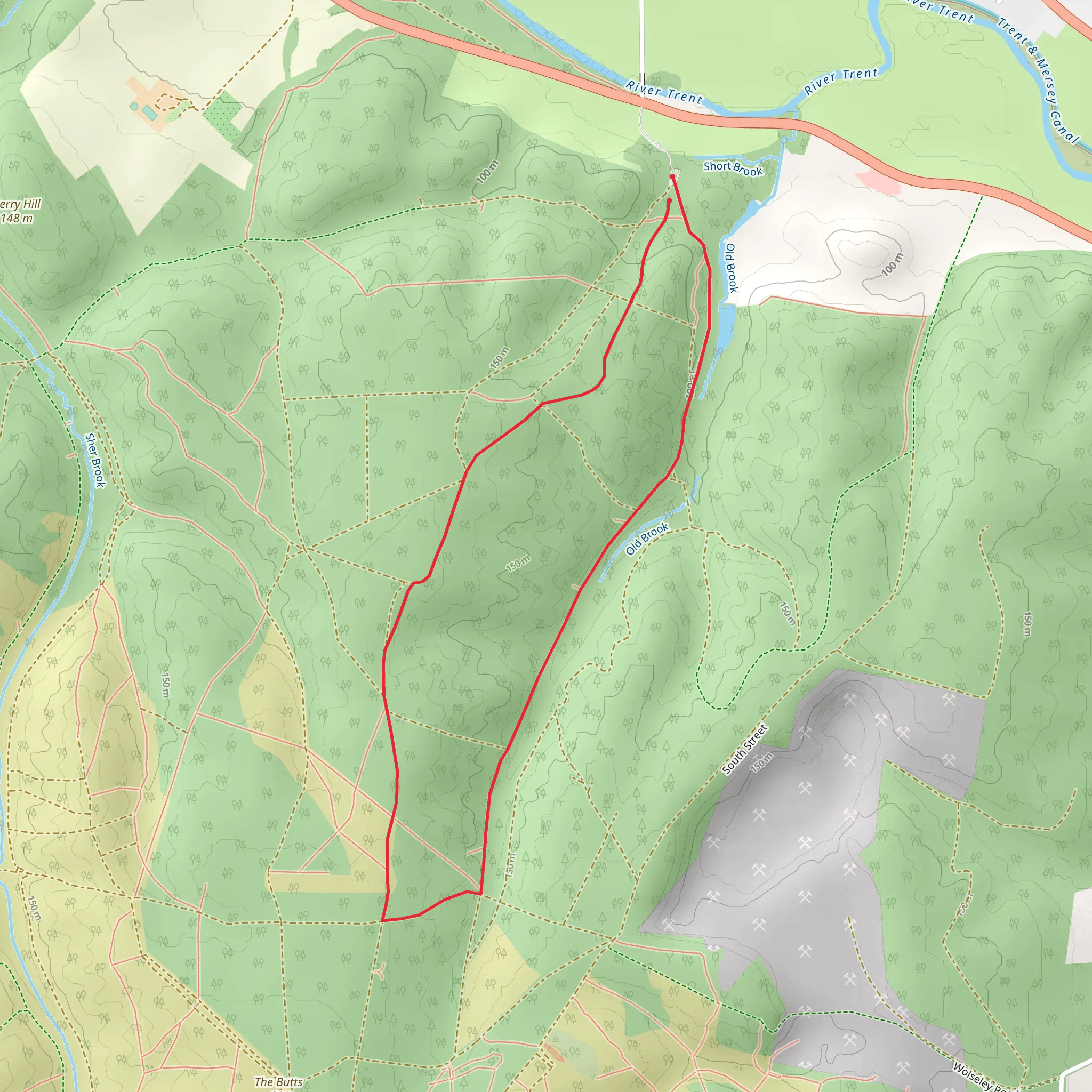 Abraham's Valley and Haywood Warren from Severn Springs mobile static map