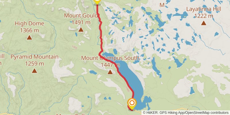 Overland Track stage 4 Map