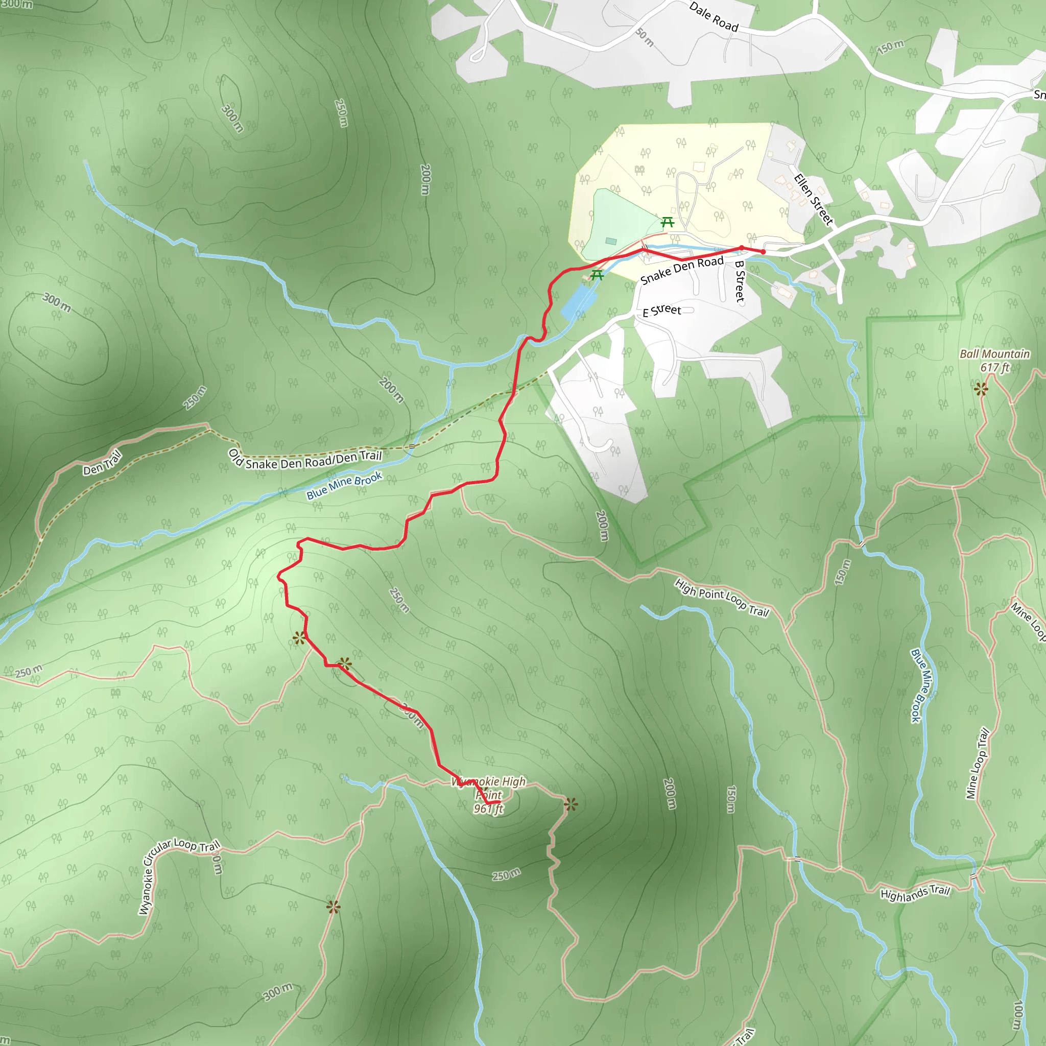 Hewitt - Butler Trail via Otterhole Trail mobile static map