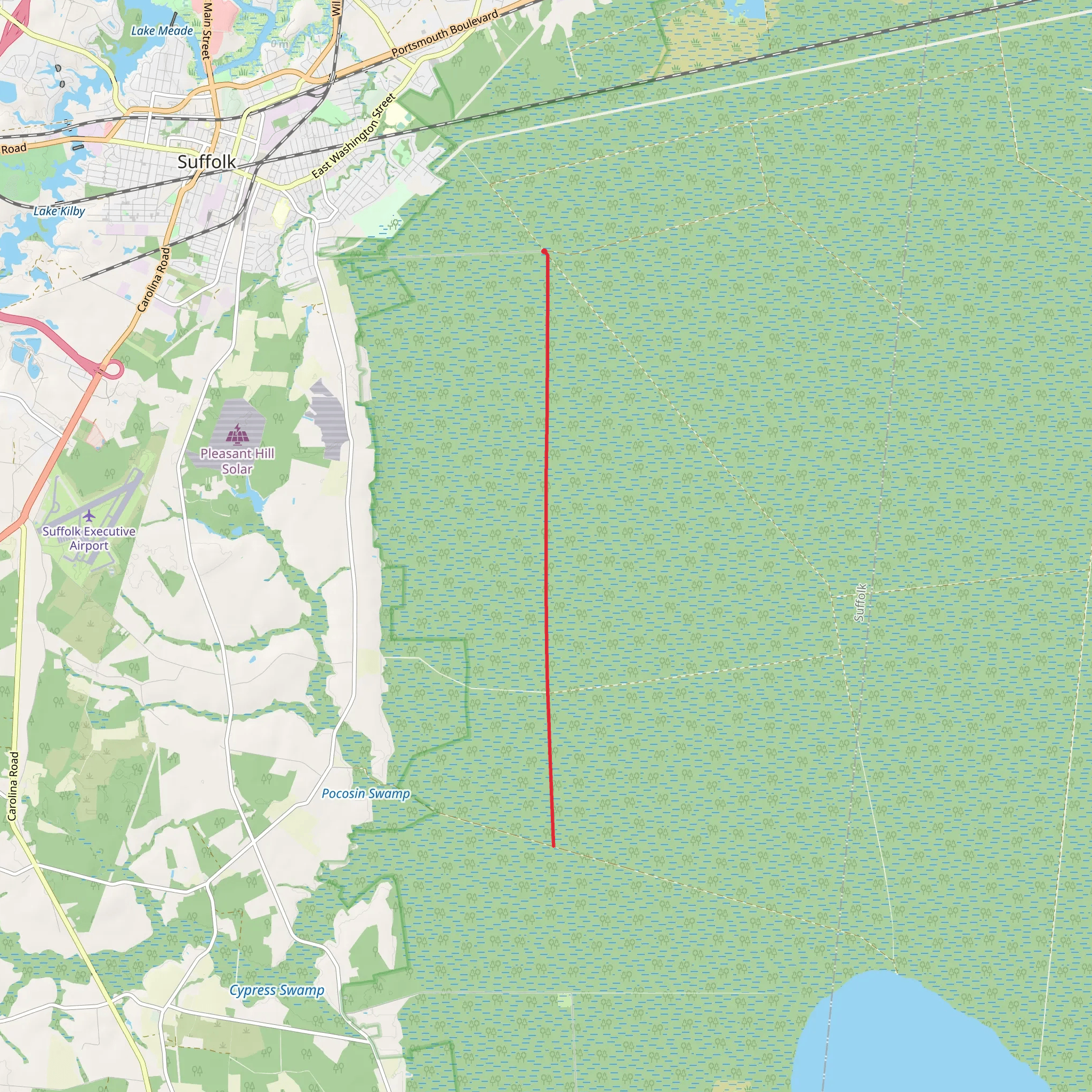 Lynn Ditch Trail mobile static map