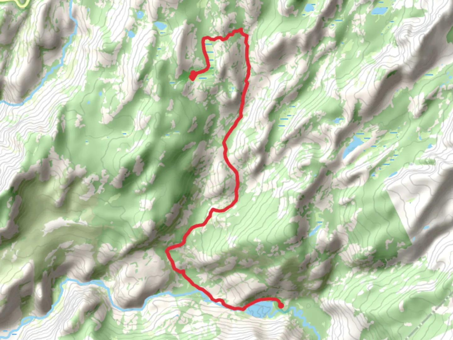 An image depicting the trail Merced Lake to Sunrise High Sierra Camp via John Muir Trail and its surrounding area.