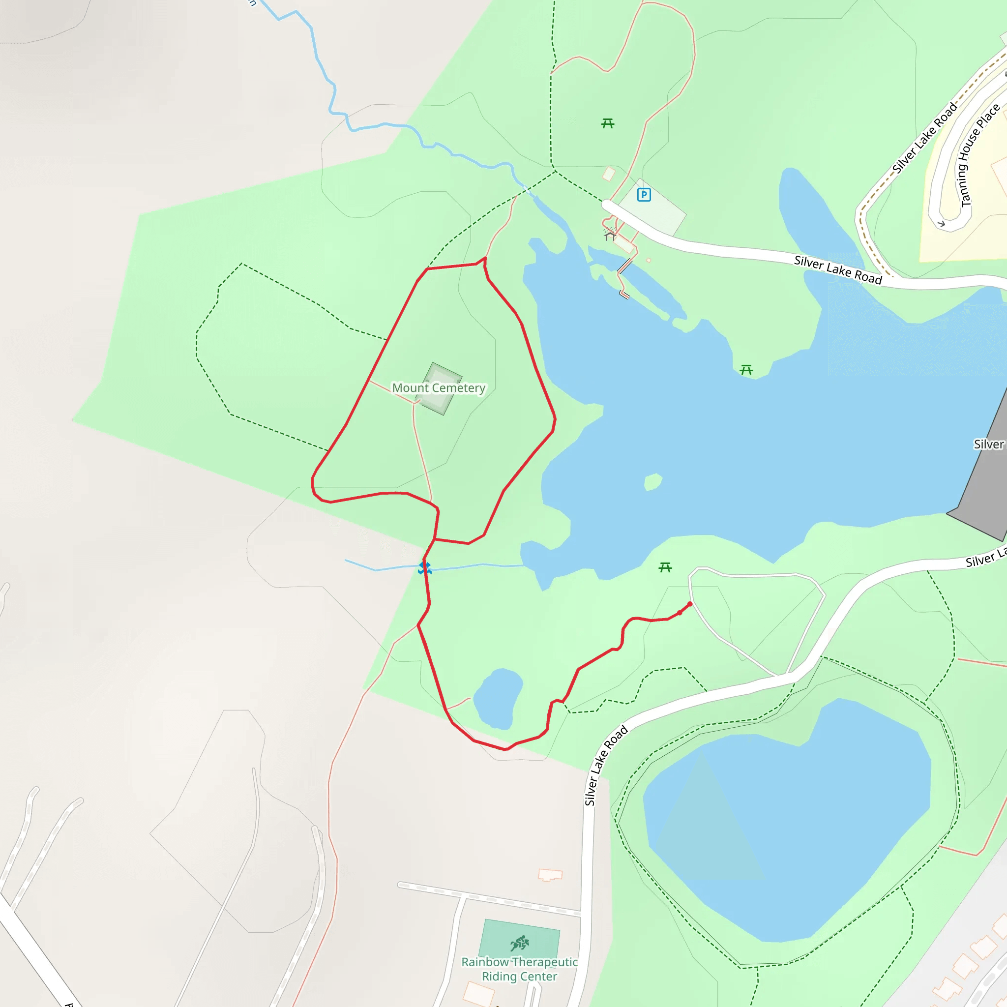 Mount Cemetery - Silver Lake Overlook mobile static map