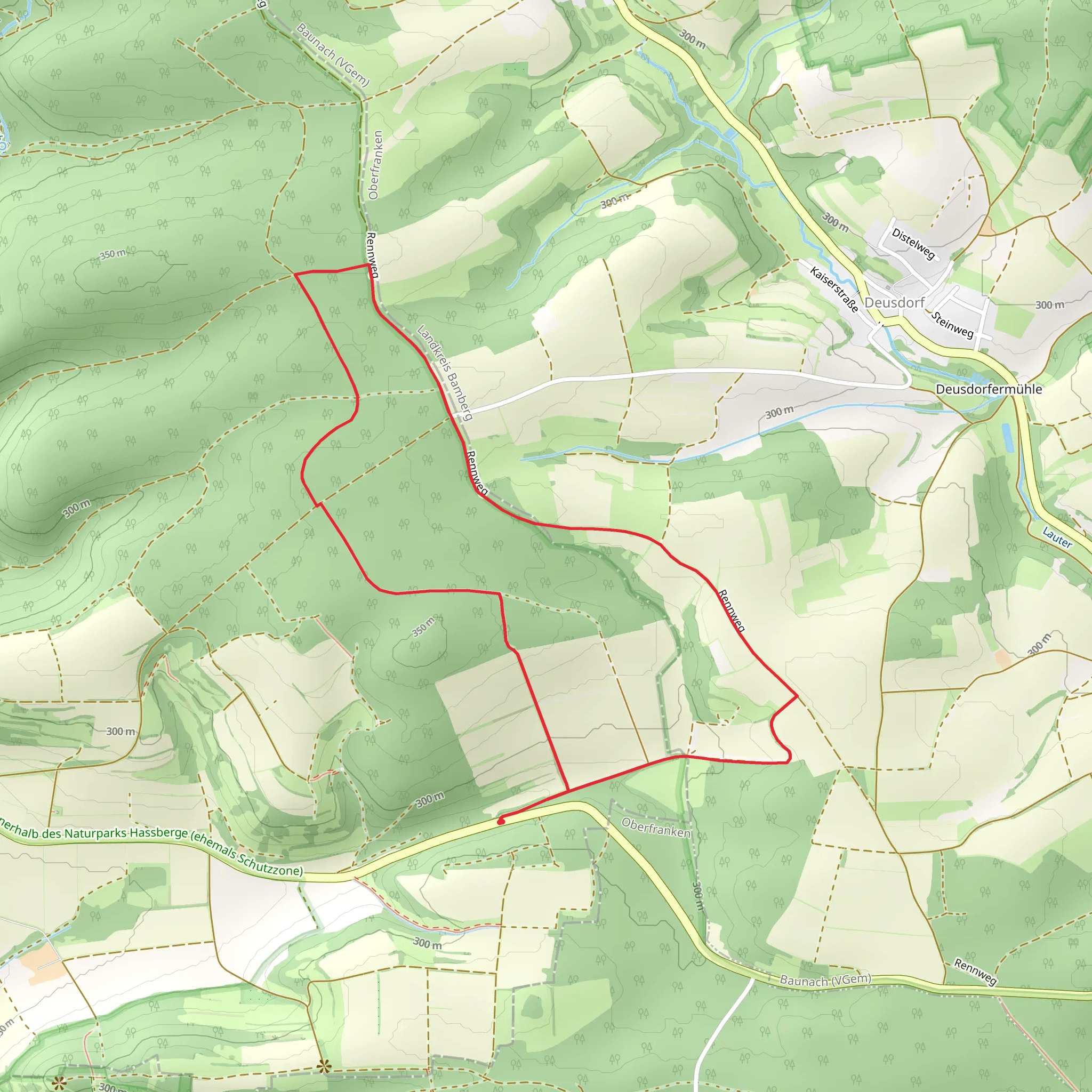 Rundwanderweg Fasan Stettfeld mobile static map