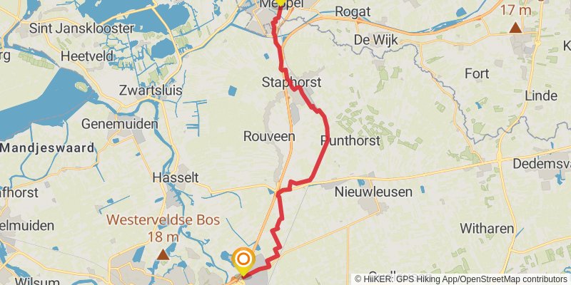 Westerborkpad stage 12 Map