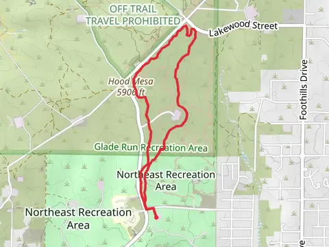 Northeast Recreation Area Loop - North