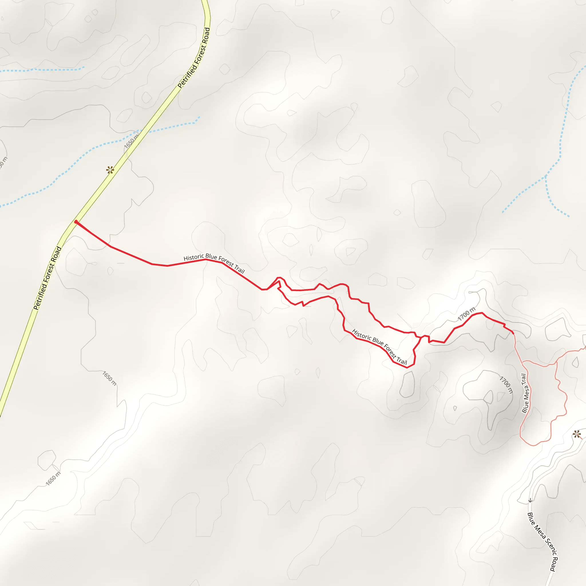 Historic Blue Forest Loop Trail mobile static map