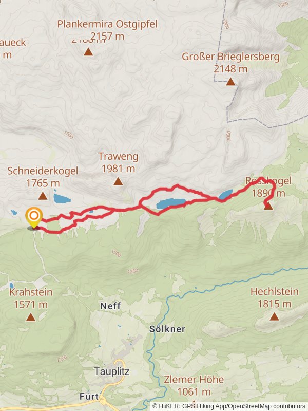 Rosskogel Hike mobile static map