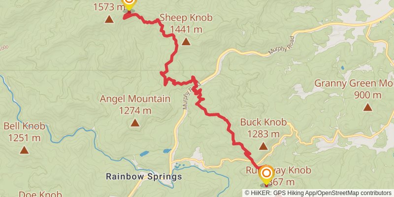 Appalachian Trail stage 13 Map