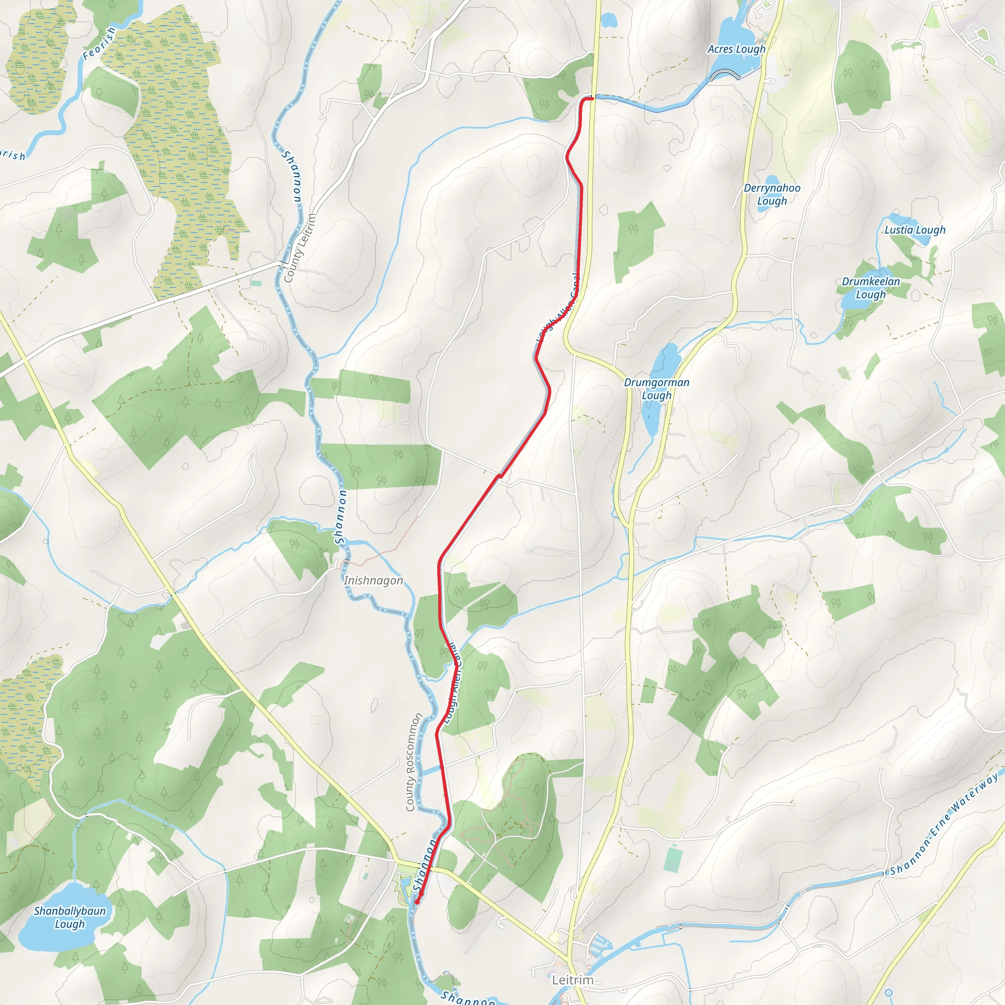 Battlebridge - Drumhauver Bridge Loop mobile static map