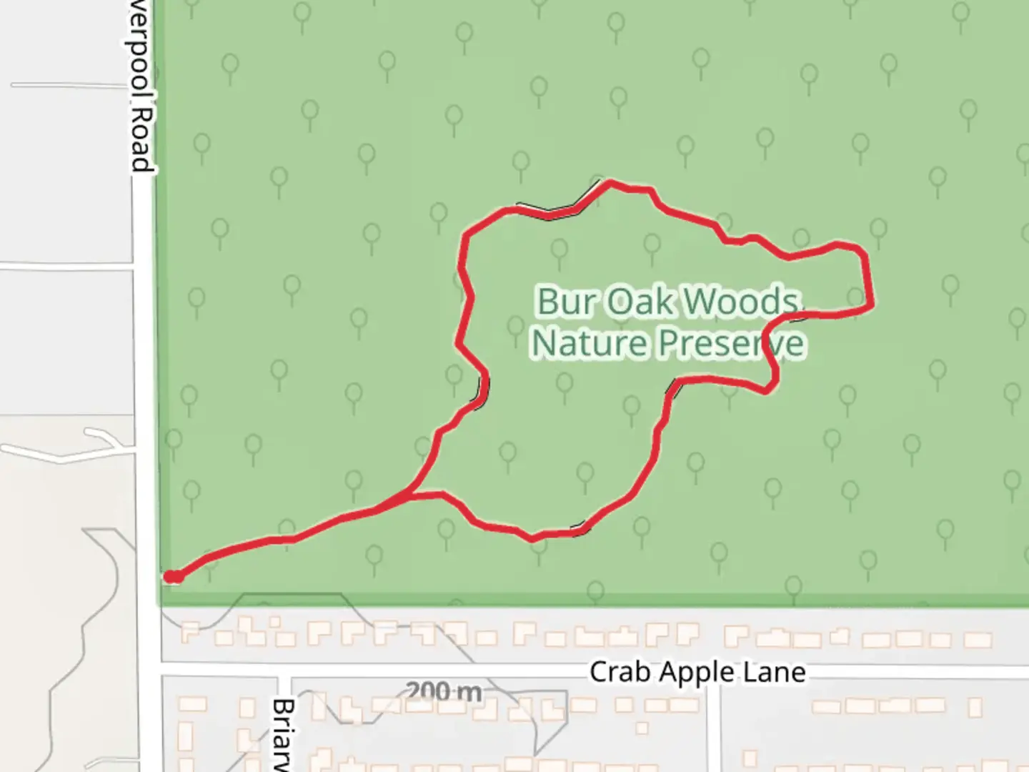An image depicting the trail Shirley Heinz Nature Preserve Loop Trail and its surrounding area.