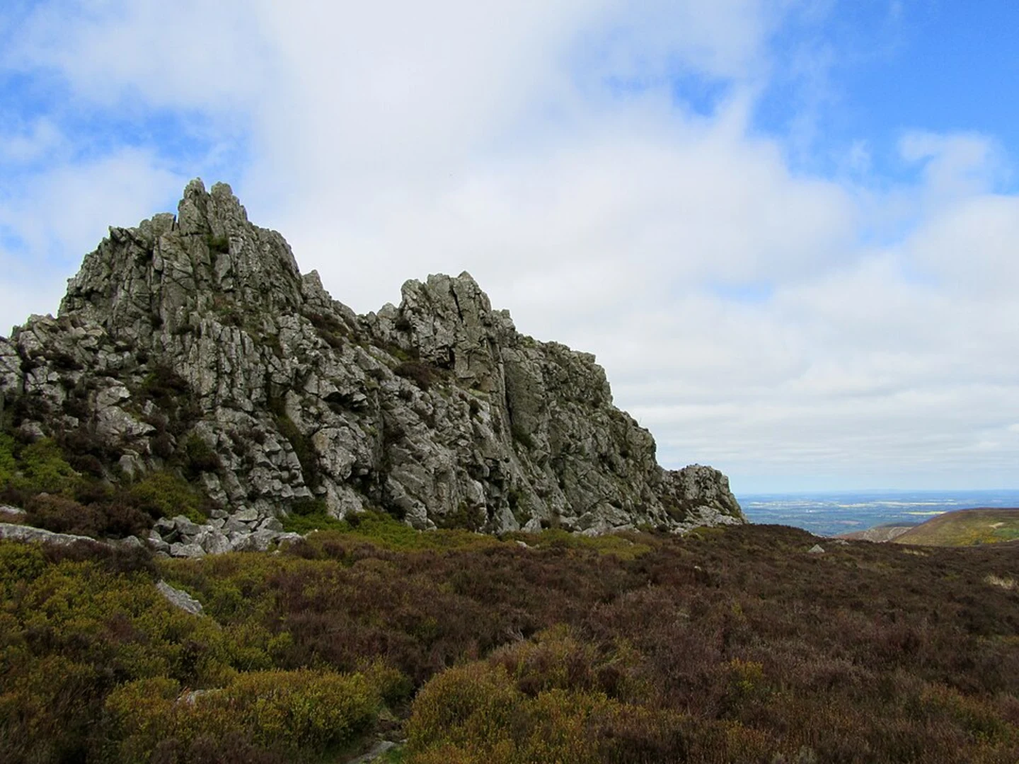 An image depicting the trail Stiperstones NNR, Cranberry Rock and Gatten Plantation Loop and its surrounding area.
