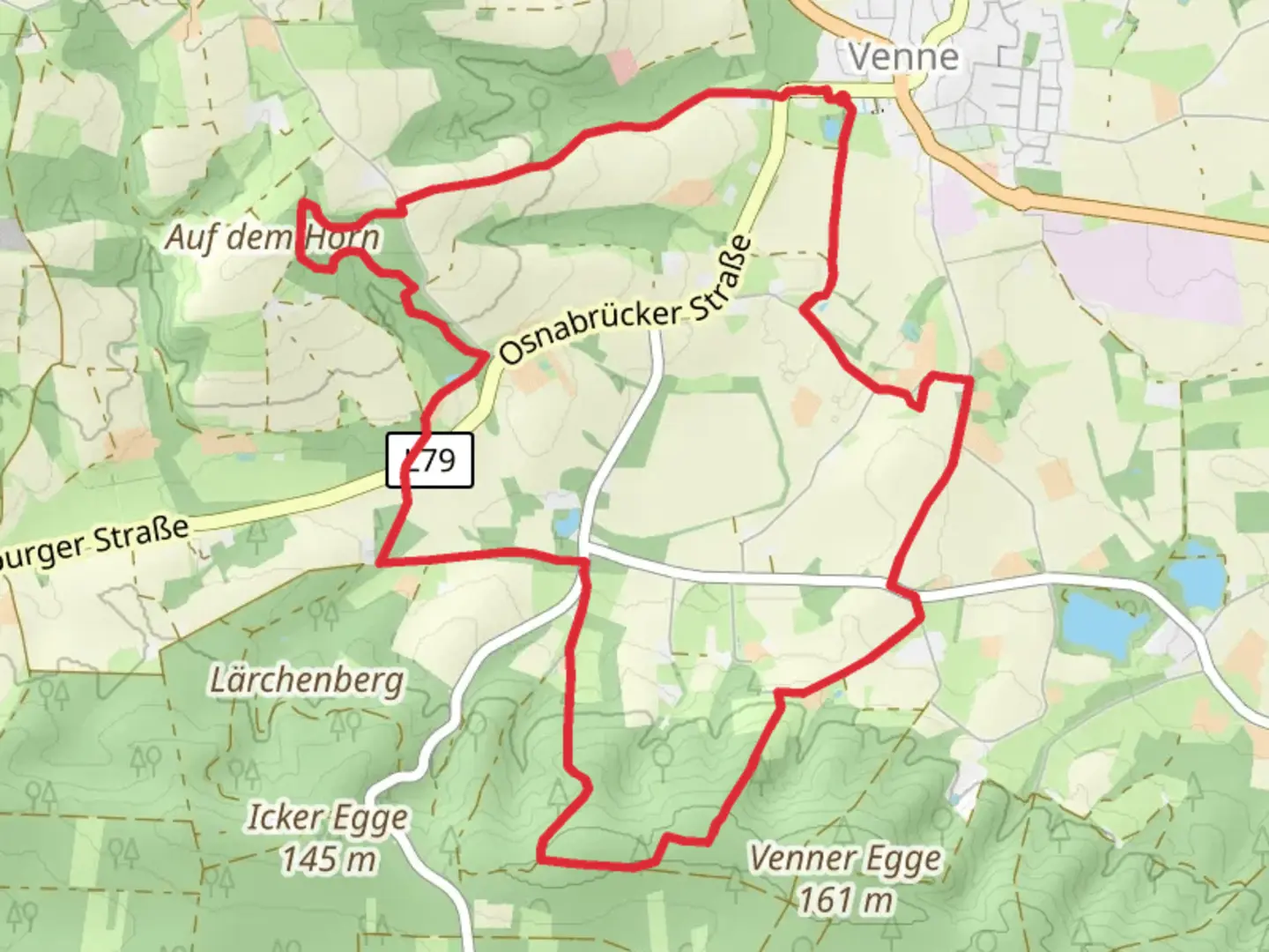 An image depicting the trail Diva Walk and Rundweg 1 and its surrounding area.