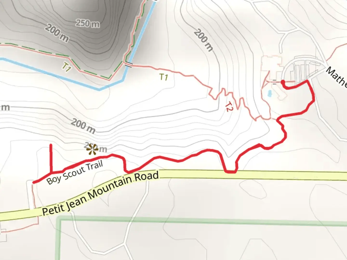 An image depicting the trail Boy Scout Trail and its surrounding area.