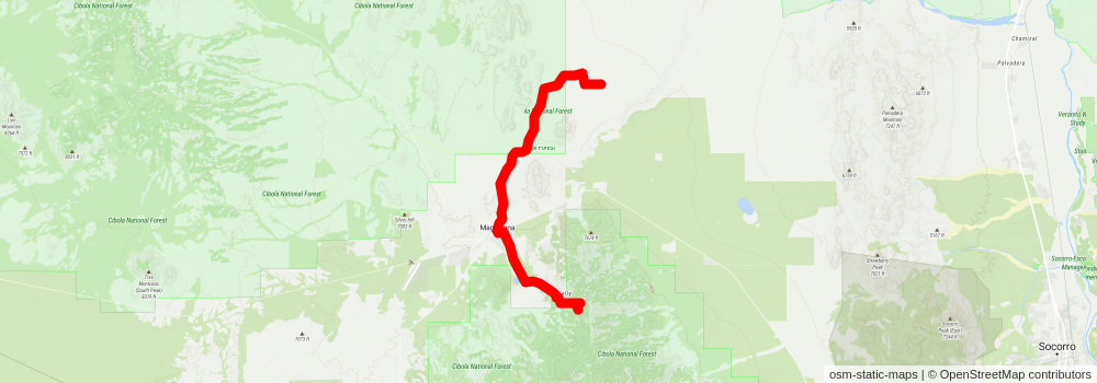 Southwestern Horseshoe Trail stage 144 Map