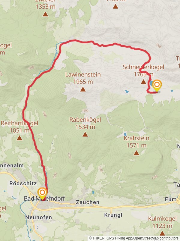 Bad Mitterndorf - Tauplitzalm mobile static map